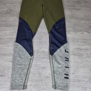 Nike Olive Dri-FIT Performance Top with White Logo